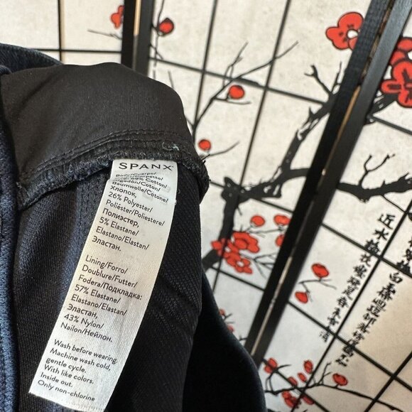 Spanx Skinny Jeans Womens Size M Jean-ish Leggings High Rise Pull On Denim - Picture 8 of 8